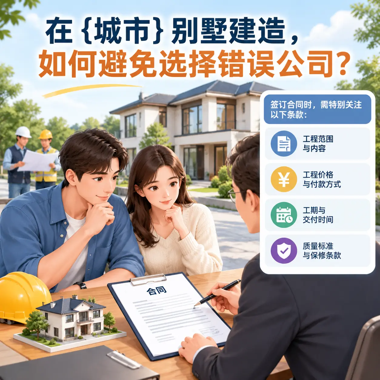 在 赫章 别墅建造，如何避免选择错误公司？