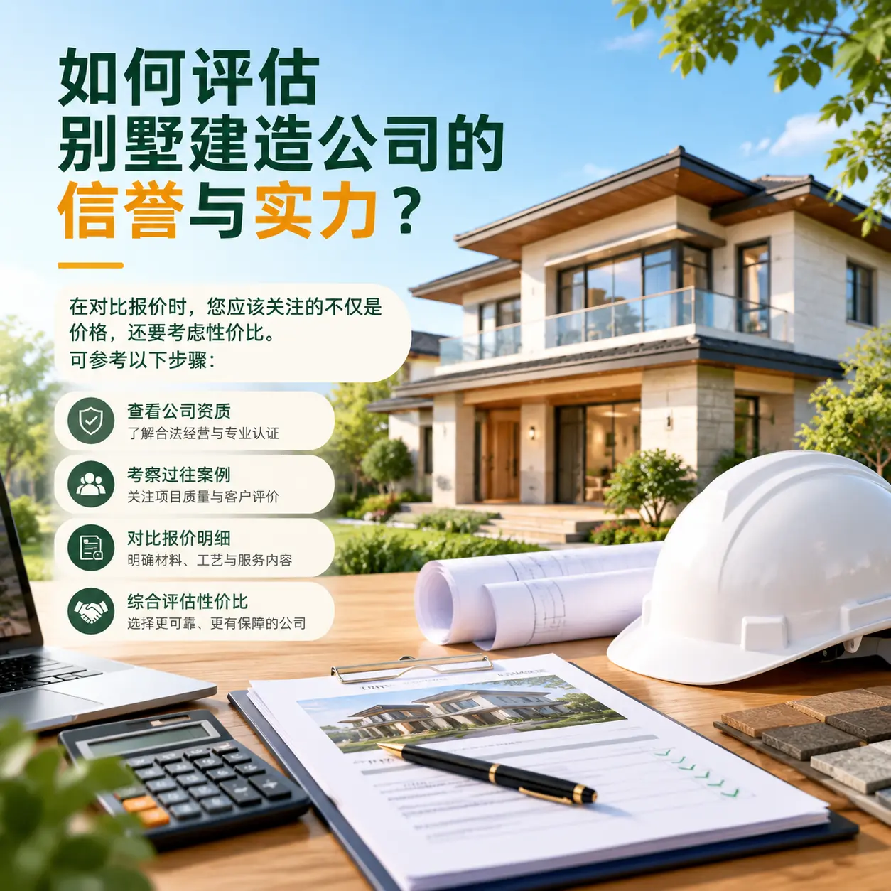 如何评估 赫章 别墅建造公司的信誉与实力?