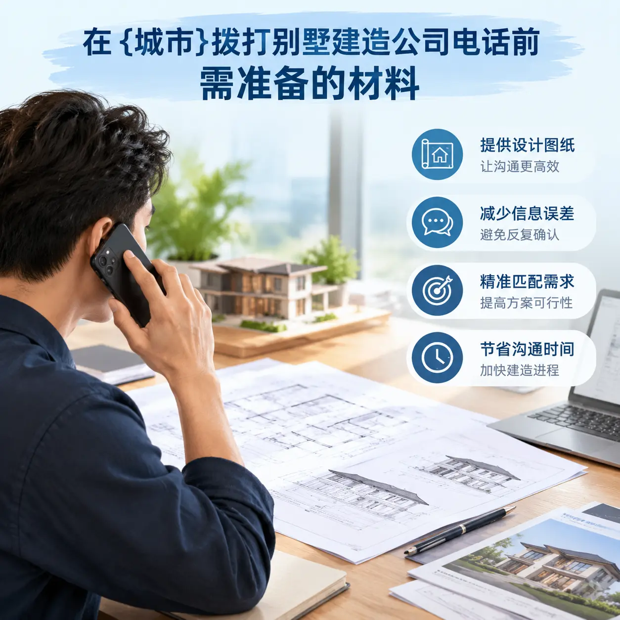 在赫章拨打别墅建造公司电话前需准备的材料