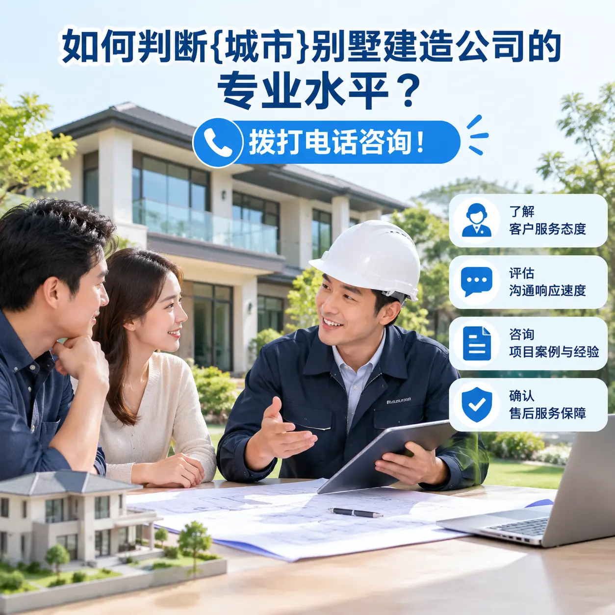 如何判断赫章别墅建造公司的专业水平?拨打电话咨询!